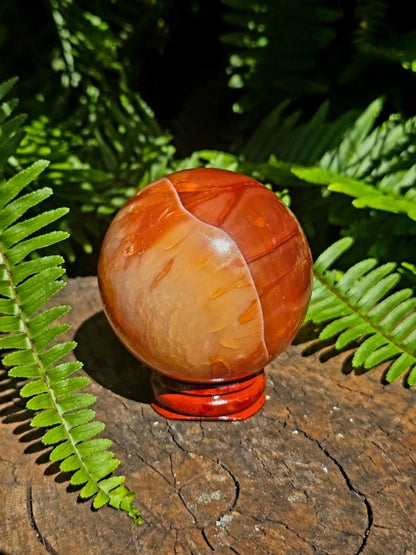 Carnelian Crystal Sphere 6cm - Crystals Australia