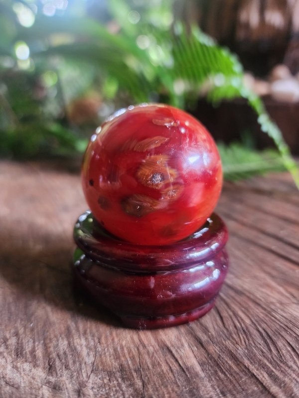 Carnelian Sphere 110g - Crystals Australia