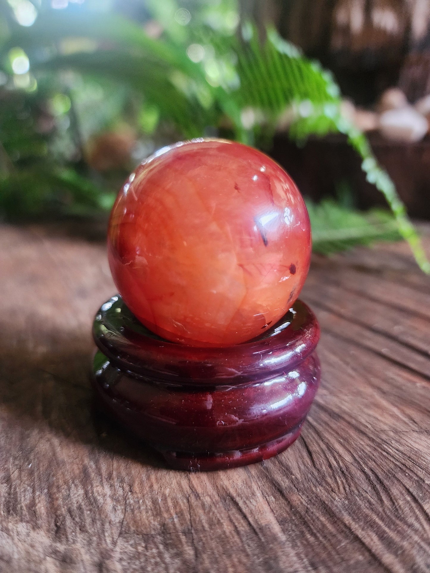 Crystals Carnelian Sphere 110g Australia