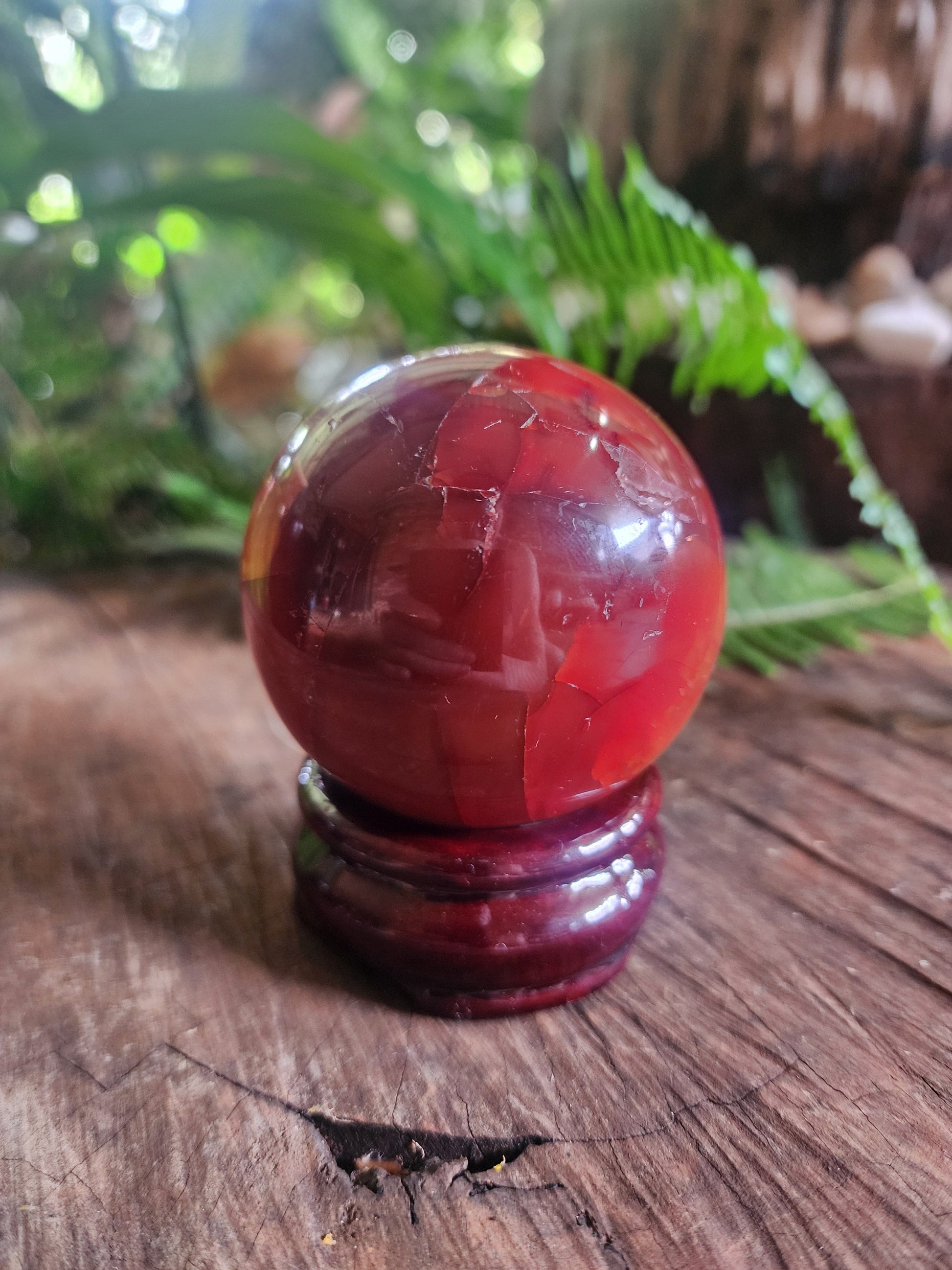 Crystals Carnelian Sphere 305g Australia