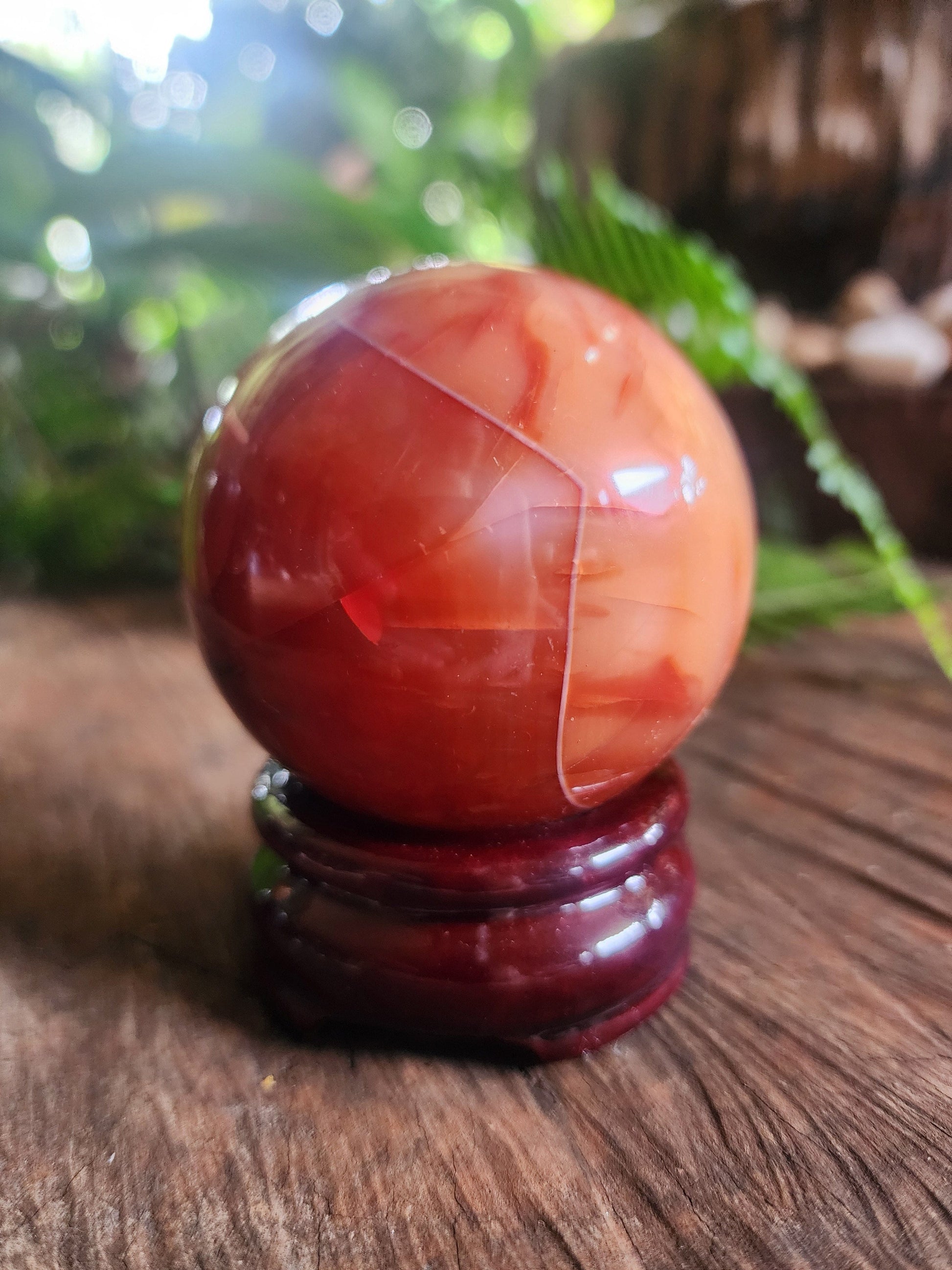 Crystals Carnelian Sphere 305g Australia