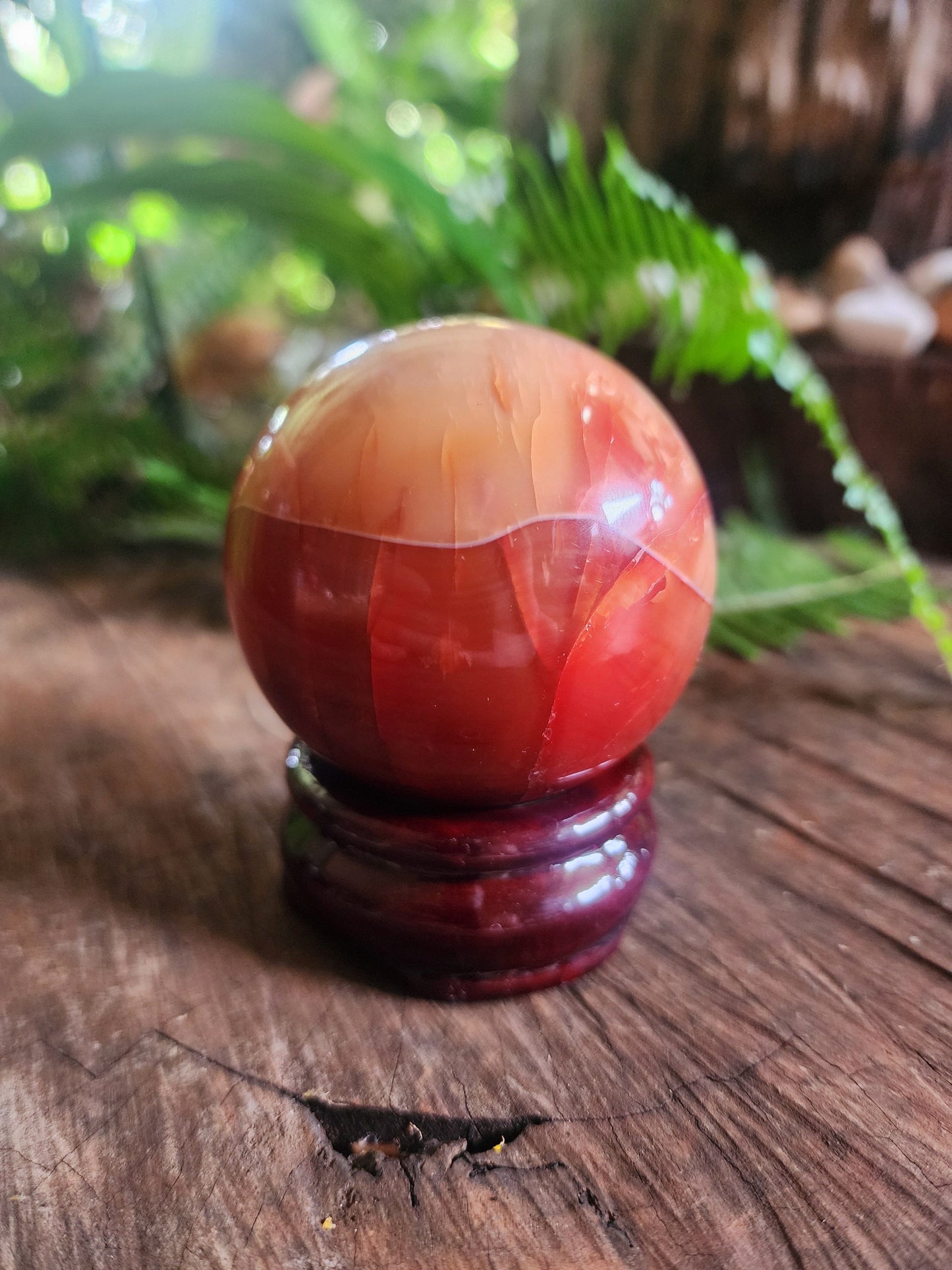 Crystals Carnelian Sphere 305g Australia