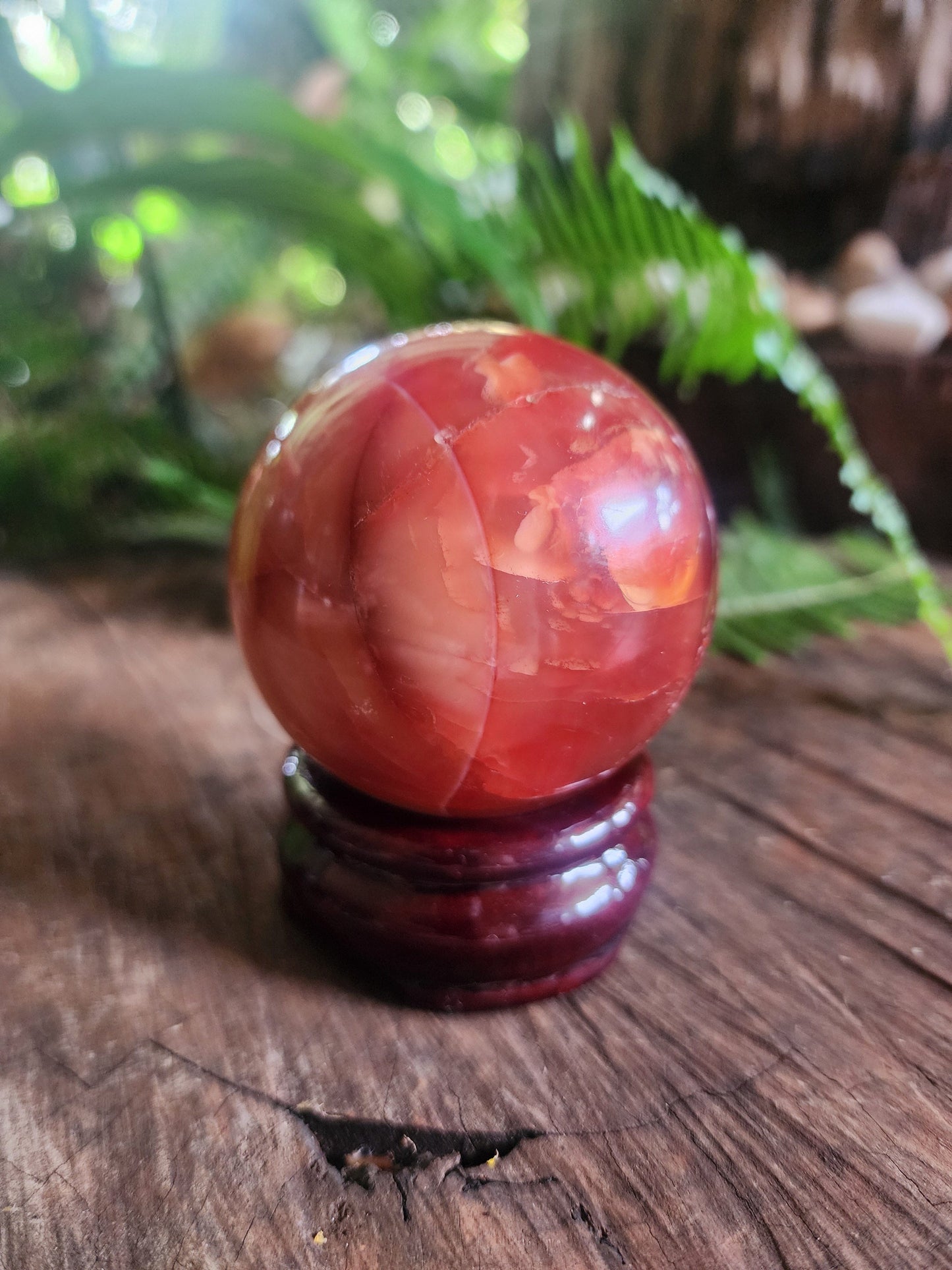 Crystals Carnelian Sphere 305g Australia