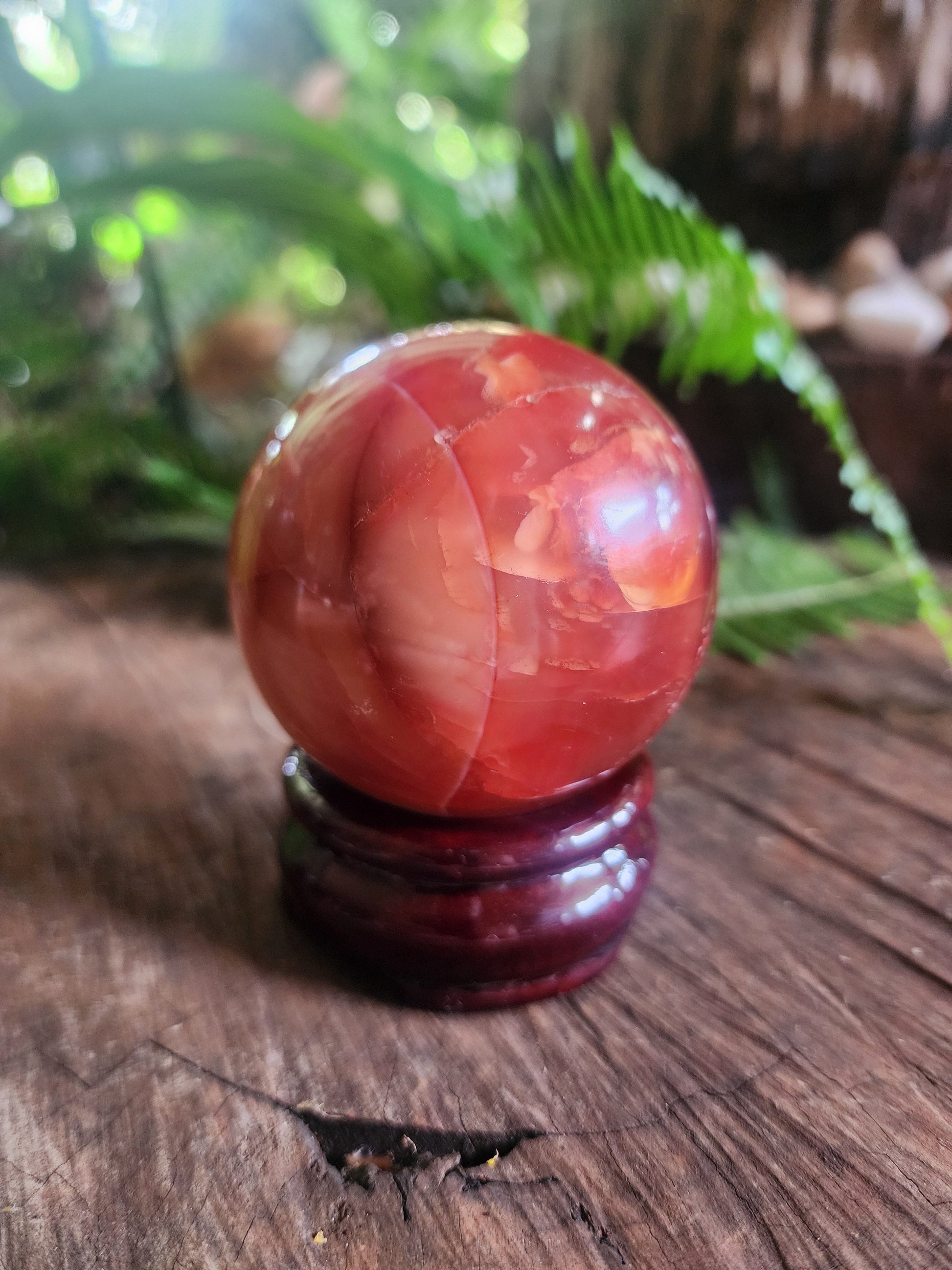 Crystals Carnelian Sphere 305g Australia