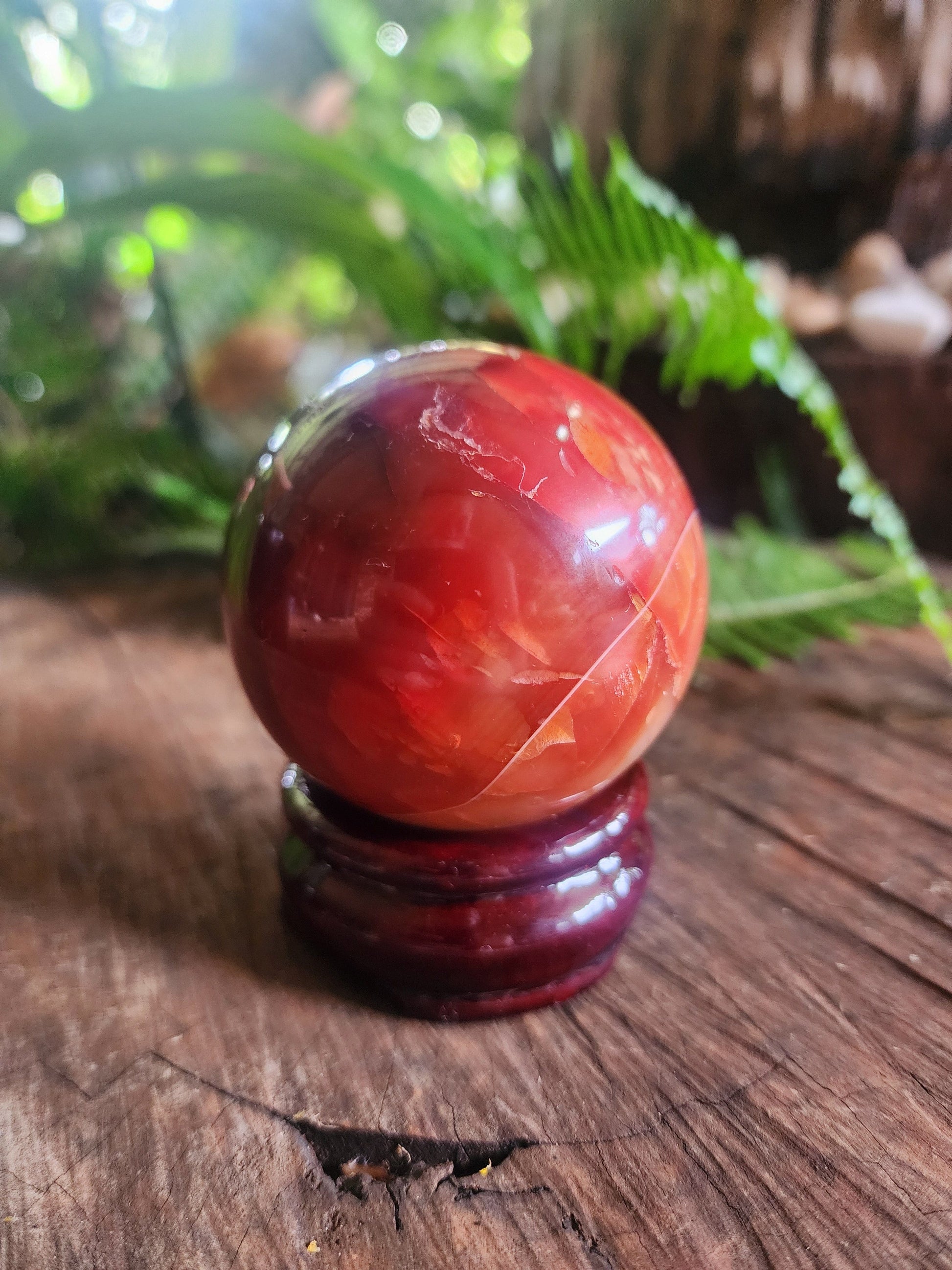 Crystals Carnelian Sphere 305g Australia