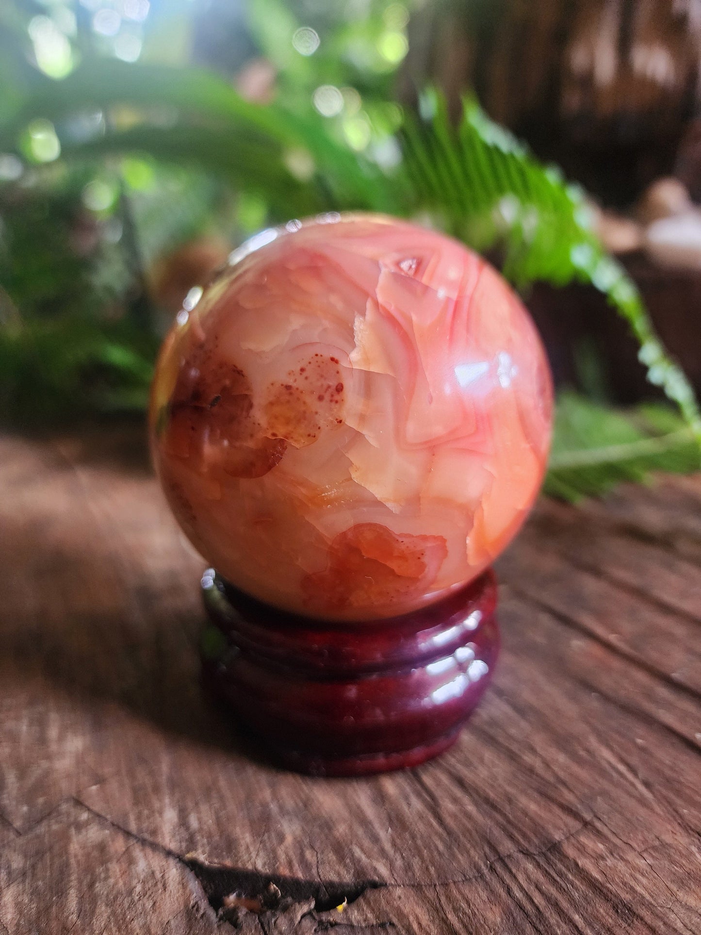 Crystals Carnelian Sphere 331g Australia