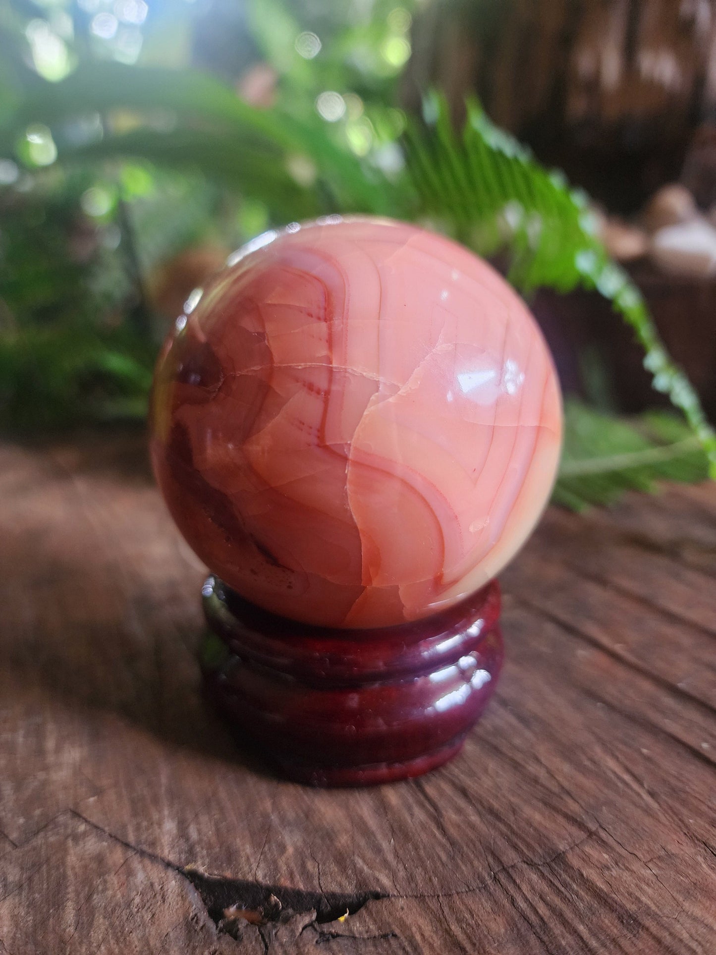 Crystals Carnelian Sphere 331g Australia