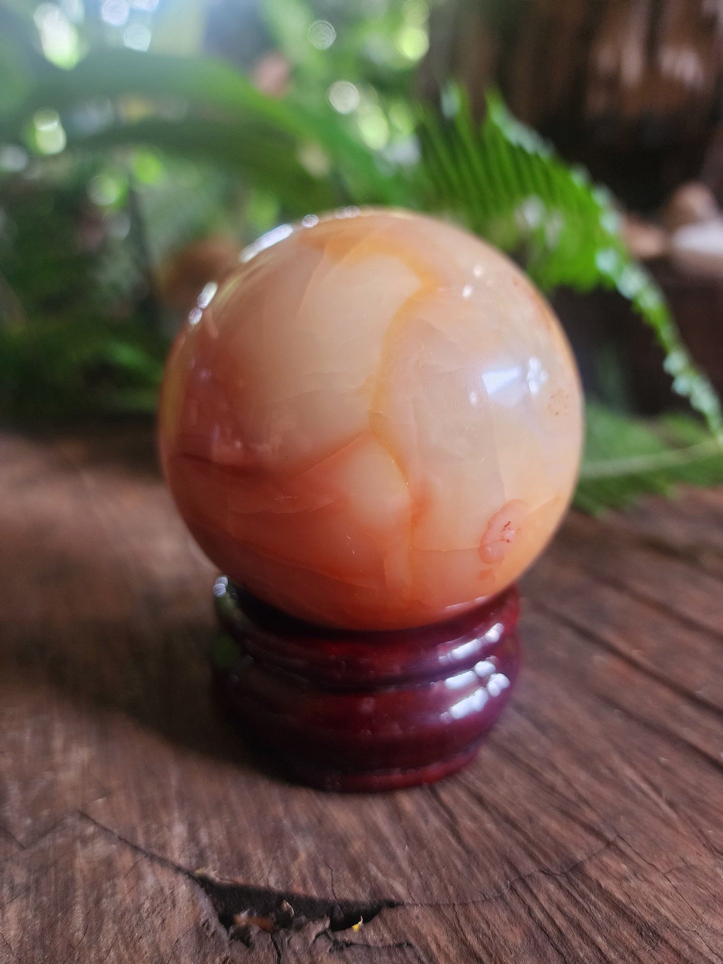 Crystals Carnelian Sphere 331g Australia