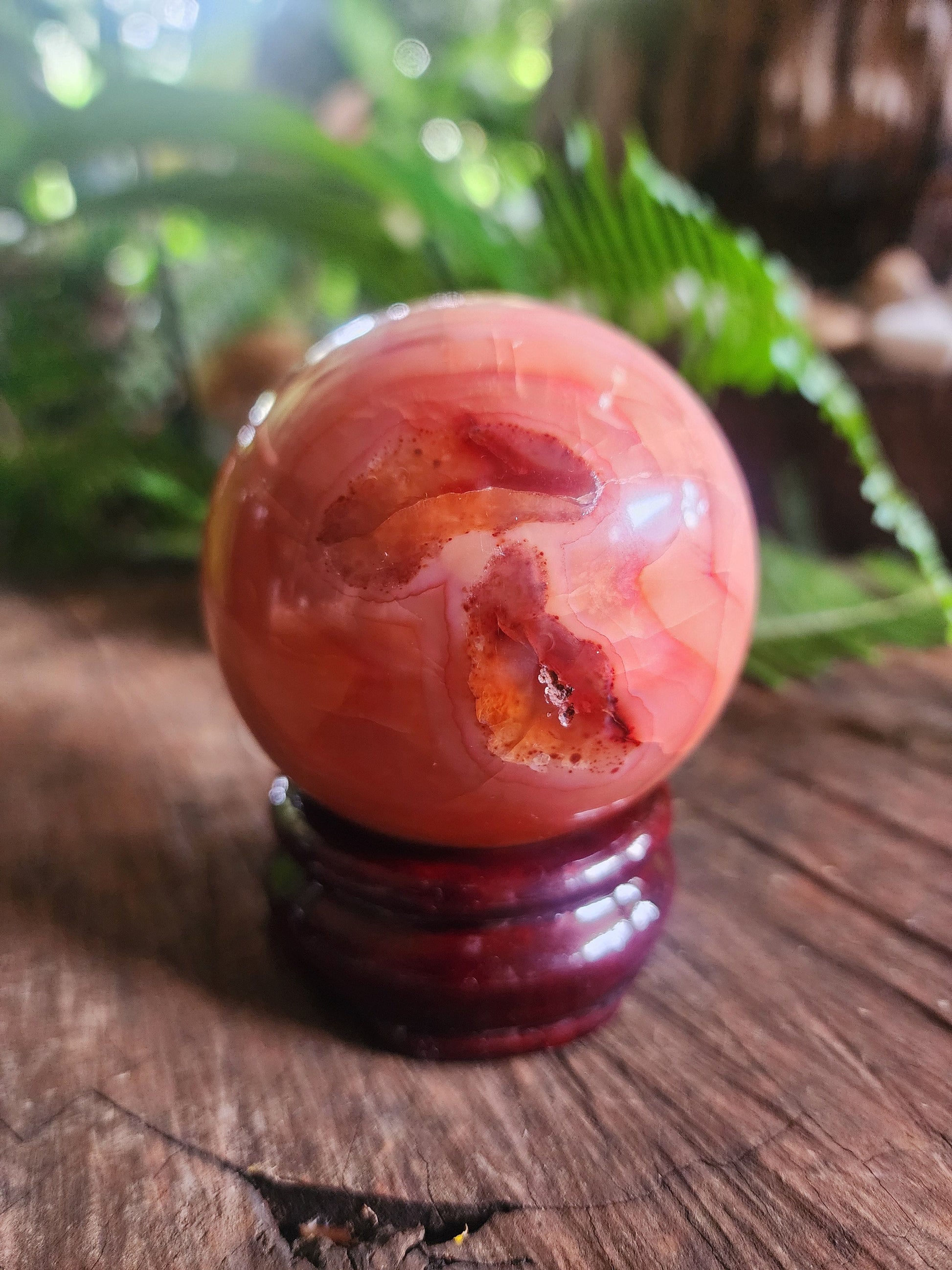 Crystals Carnelian Sphere 331g Australia