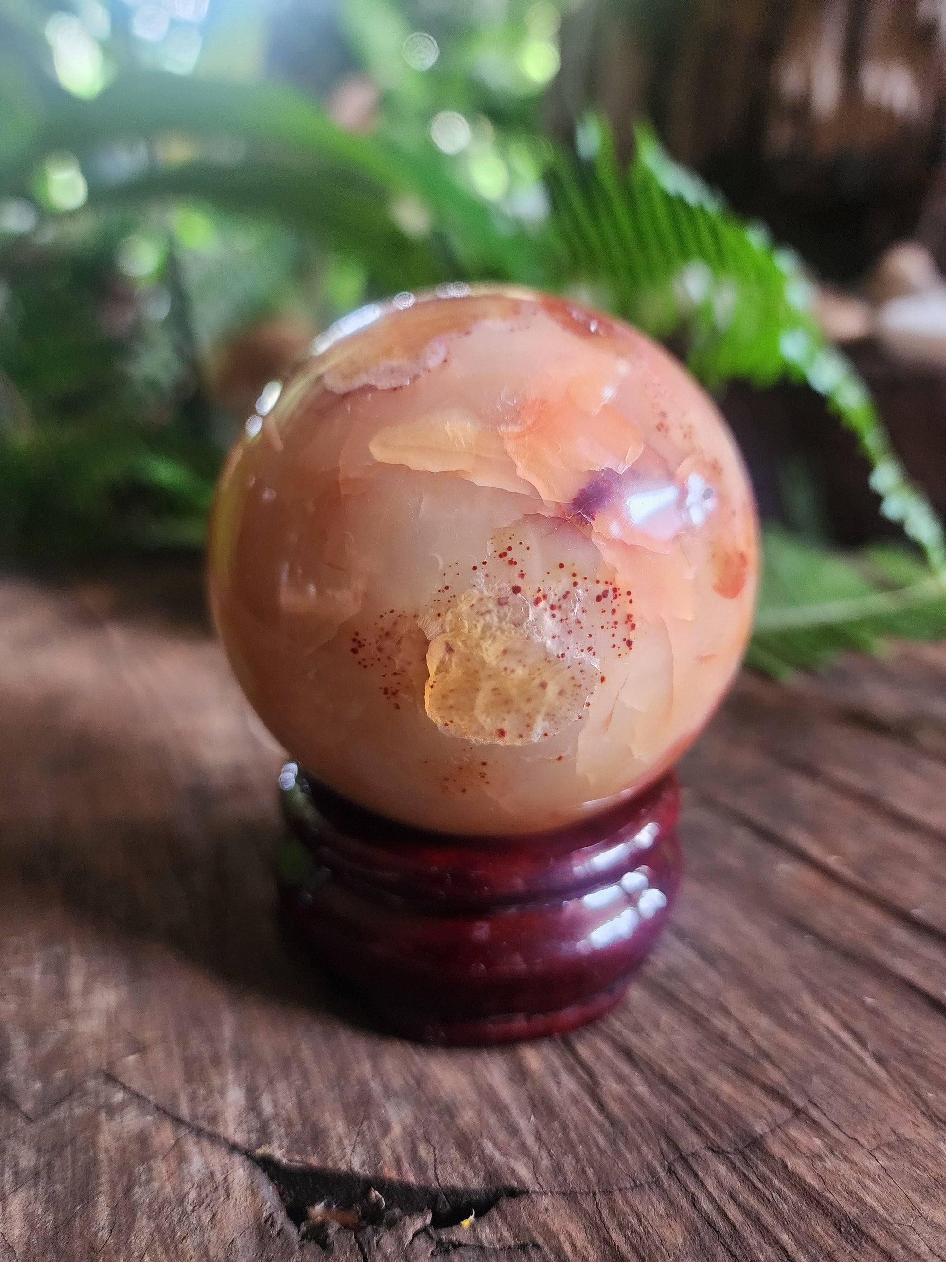 Crystals Carnelian Sphere 331g Australia