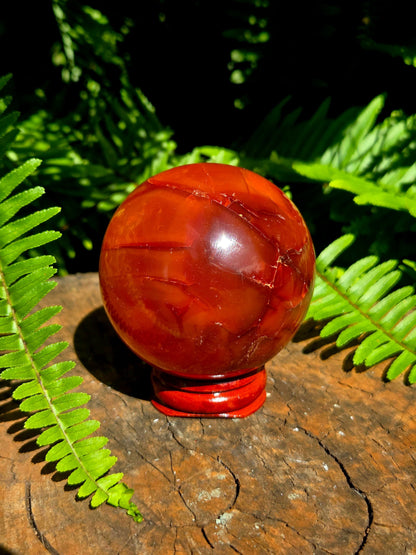Crystals Carnelian Sphere 6cm