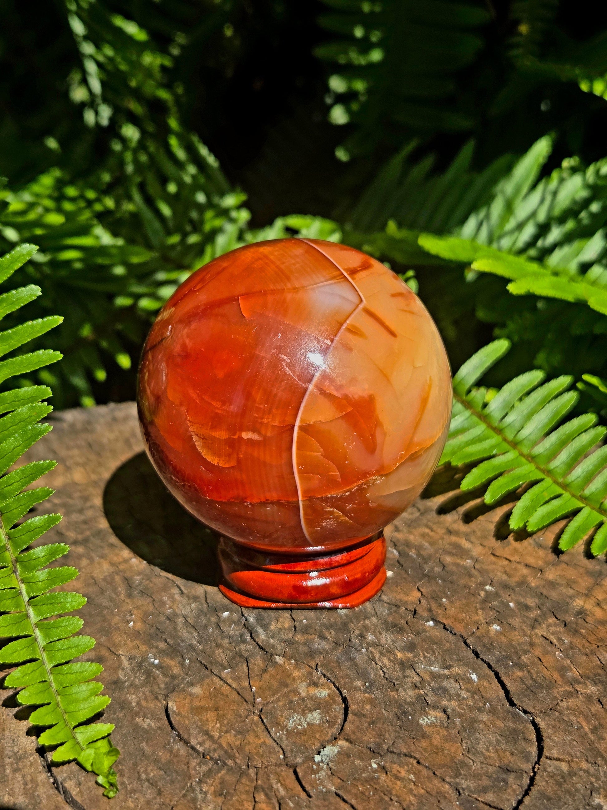 Crystals Carnelian Sphere 6cm