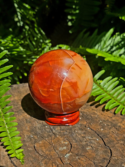 Crystals Carnelian Sphere 6cm