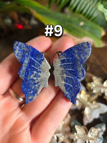 Accessories Carved Crystal Butterfly Hairclips