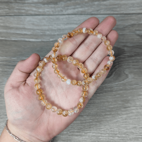 Citrine Bracelet - 6mm - Crystals Australia