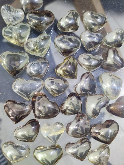 Citrine Crystal Carved Love Heart - Brazil - Crystals Australia