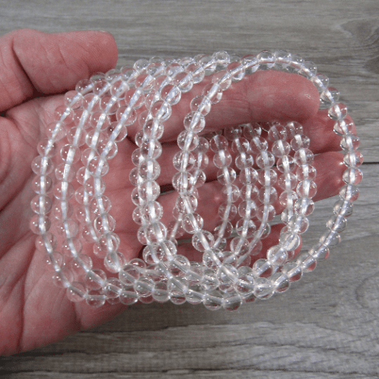 Clear Quartz Bracelet - 6mm - Crystals Australia
