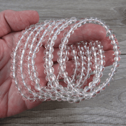 Clear Quartz Bracelet - 6mm - Crystals Australia