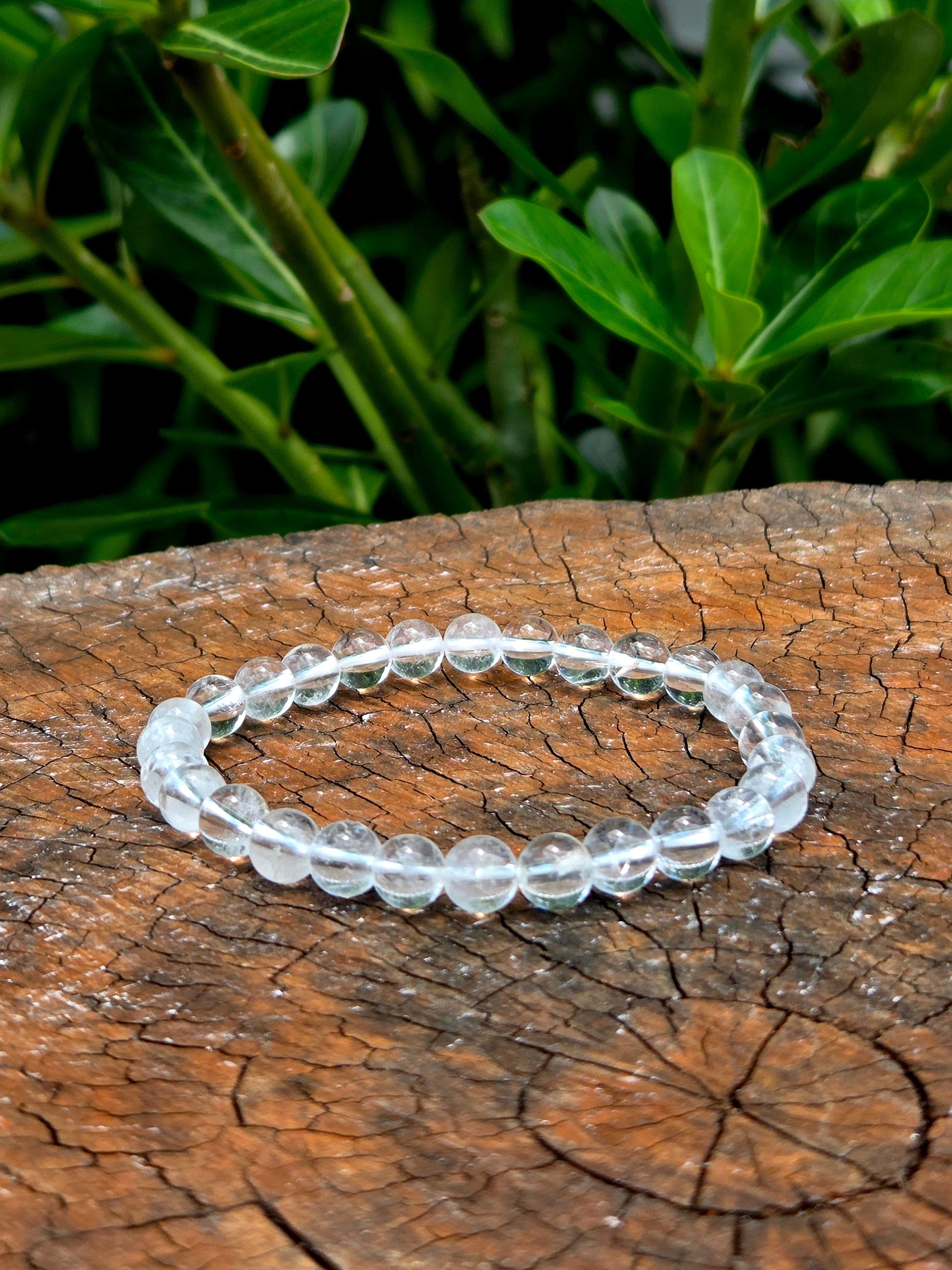 Crystals Clear Quartz Bracelet 6mm