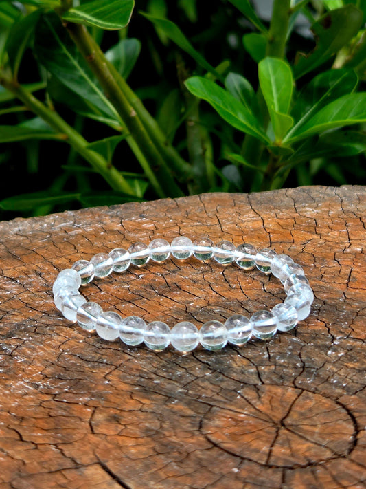 Crystals Clear Quartz Bracelet 6mm
