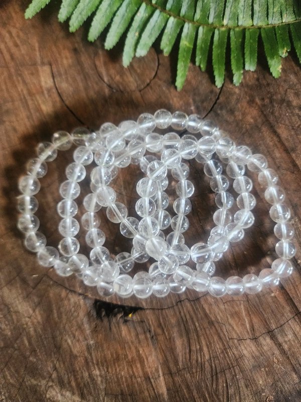 Clear Quartz Bracelet - 8mm - Crystals Australia