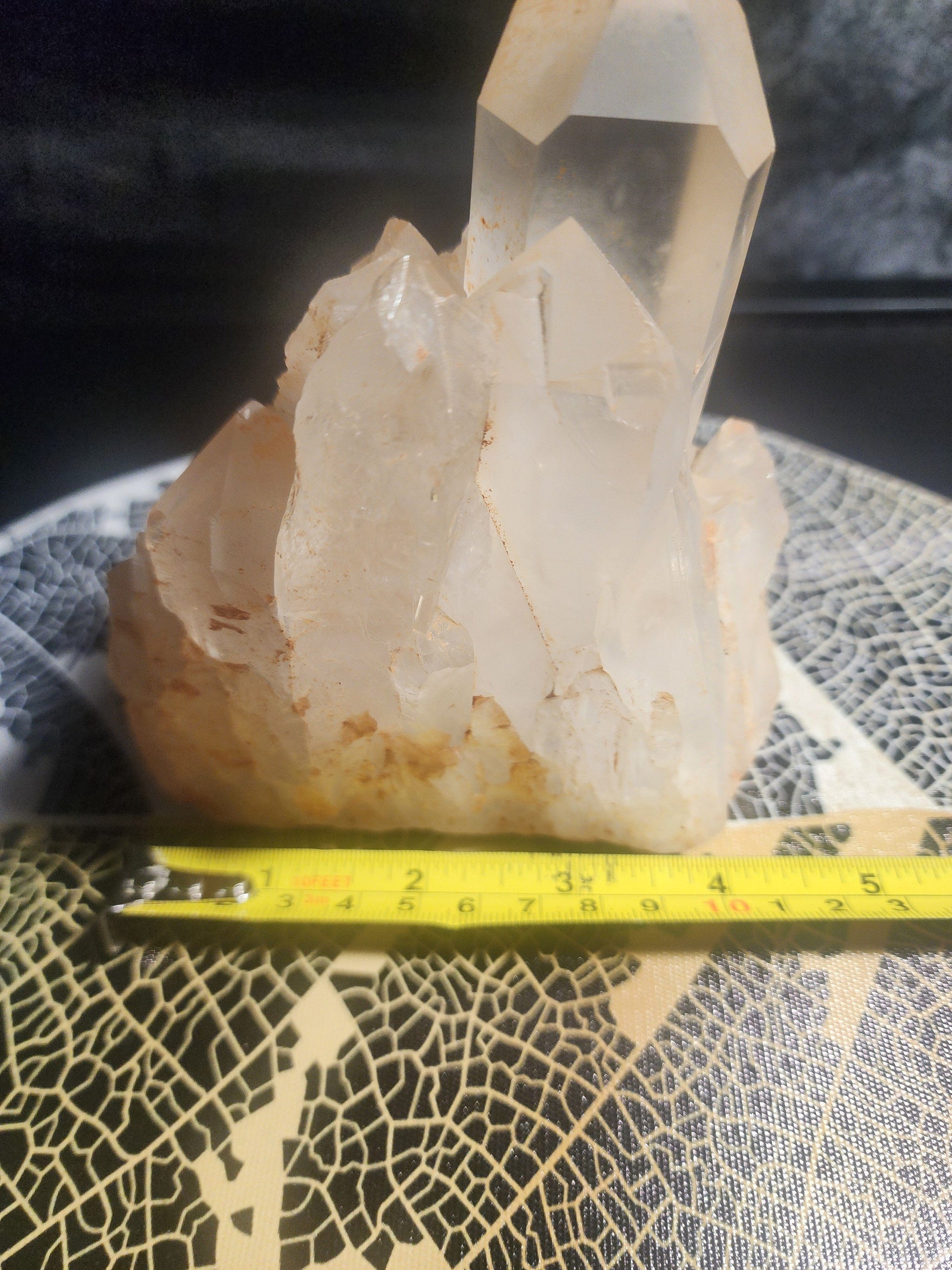 Crystals Clear Quartz Cluster Natural Raw Crystal 1096g