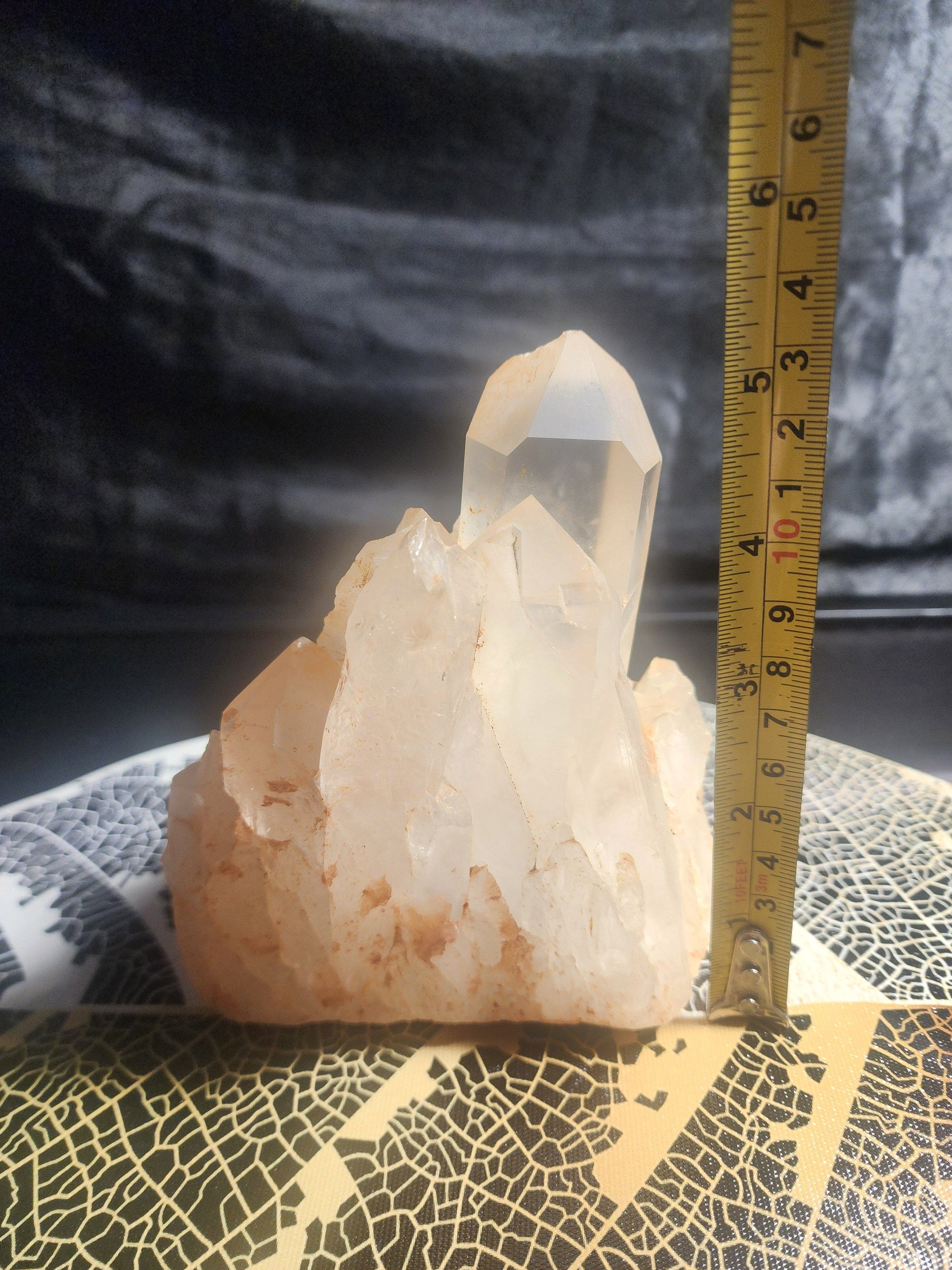 Crystals Clear Quartz Cluster Natural Raw Crystal 1096g