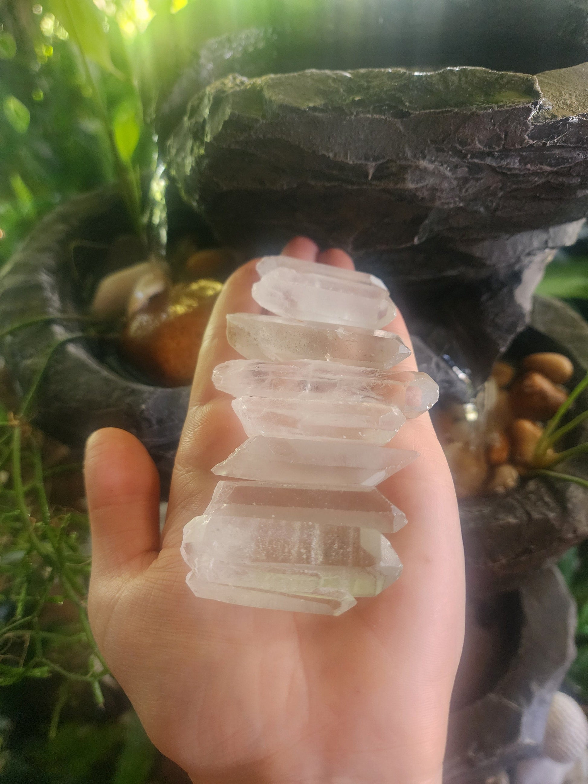 Crystals Clear Quartz Crystal Points Raw