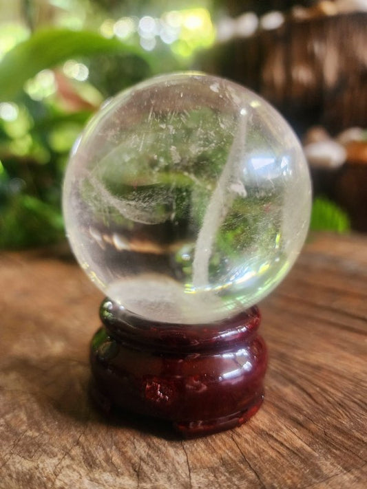 Clear Quartz Crystal Sphere - Crystals Australia