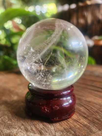 Clear Quartz Crystal Sphere - Crystals Australia