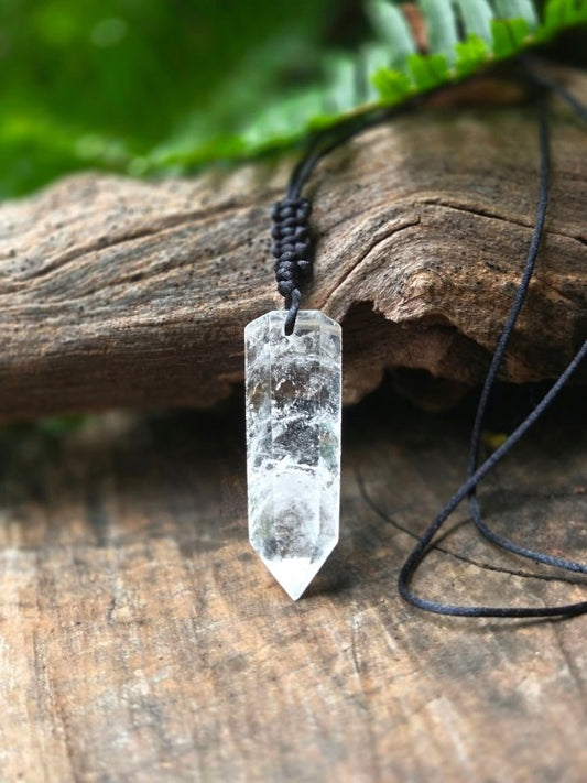 Clear Quartz Point Pendant Necklace - Jewellery Australia