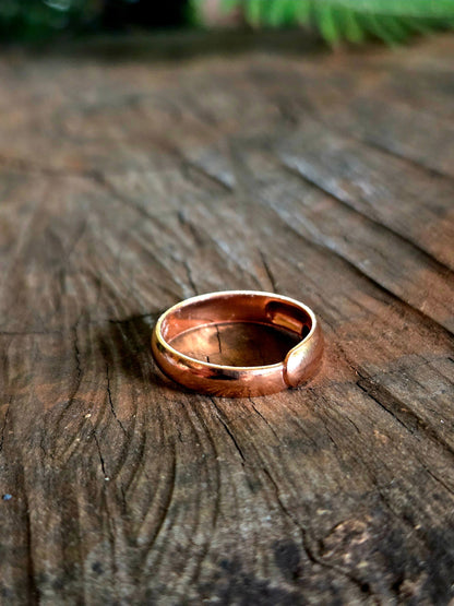 Copper Copper Ring Adjustable 2mm