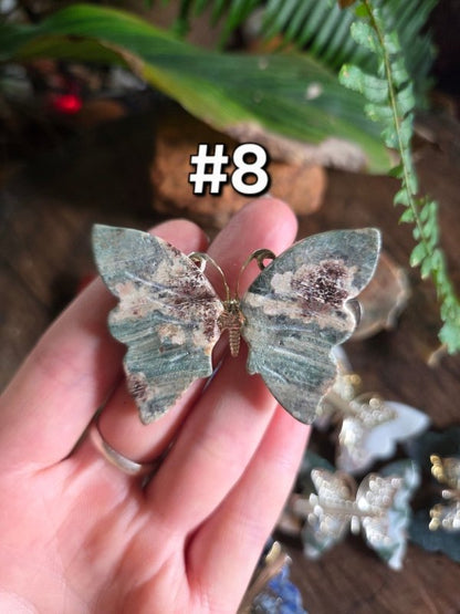 Crystal Butterfly Hairclip Carving - Accessories Australia