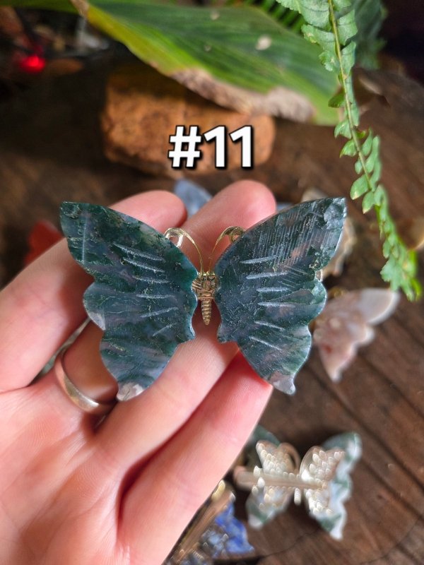 Crystal Butterfly Hairclip Carving - Accessories Australia