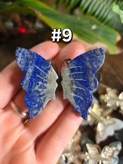 Crystal Butterfly Hairclip Carving - Accessories Australia