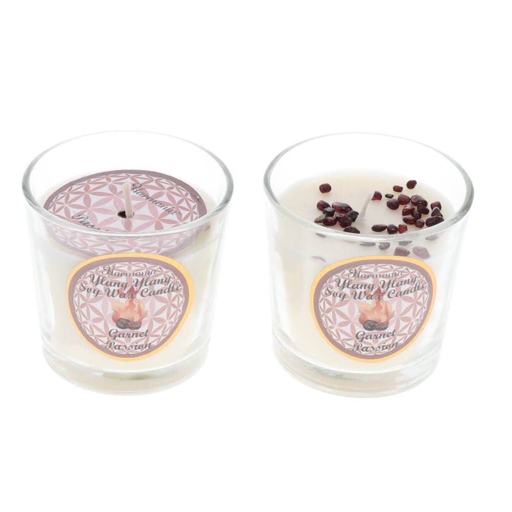 Candle Crystal Votive Soy Candle - Passion - Garnet & Ylang Ylang Australia