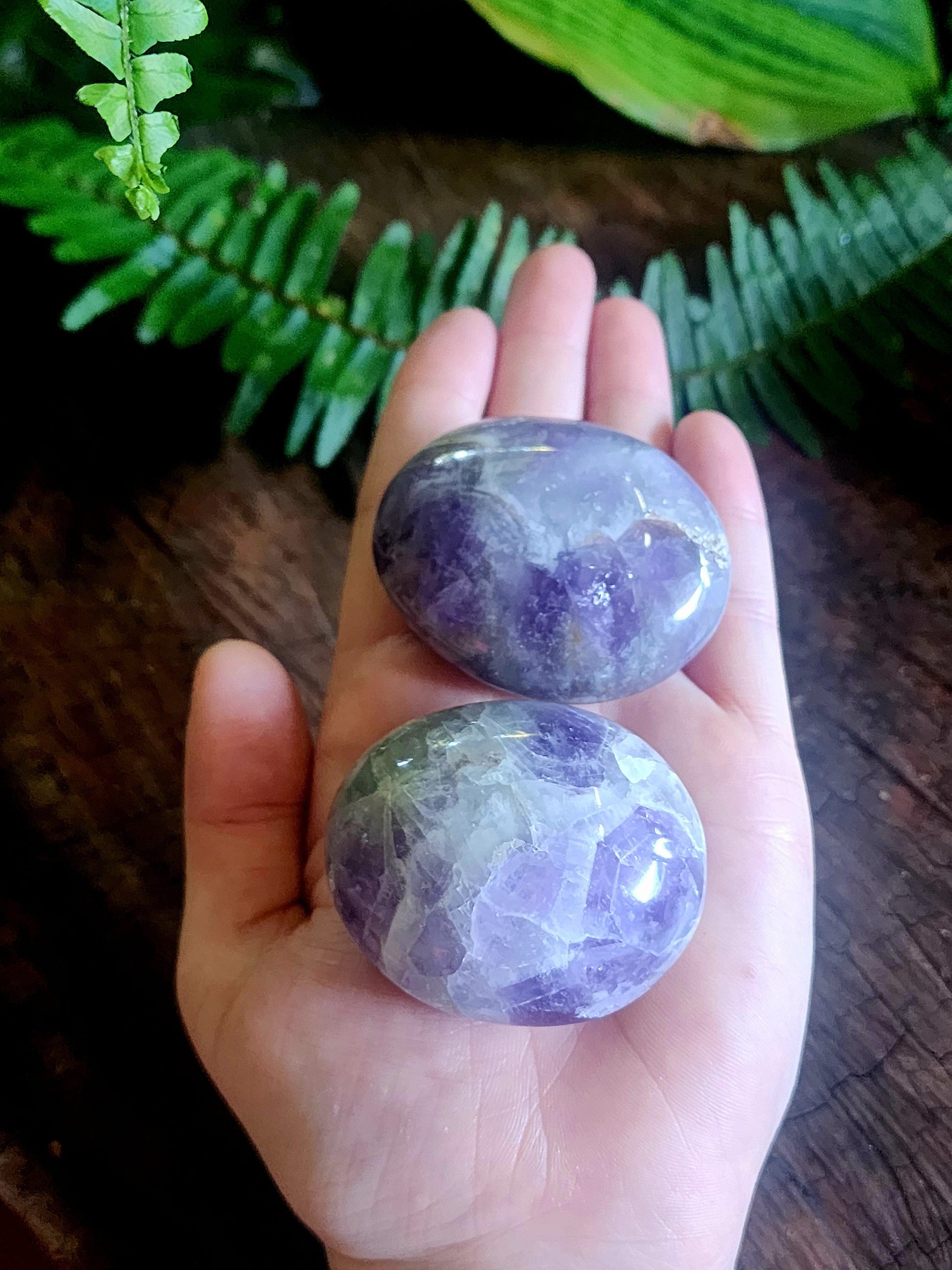 Dream Amethyst Palm Stone Australia