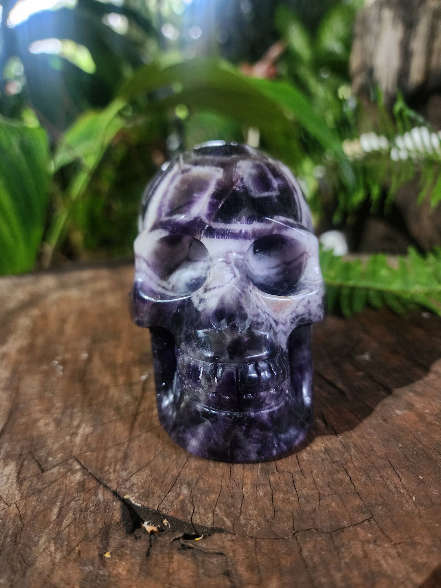 Carving Dream Amethyst Skull Carving