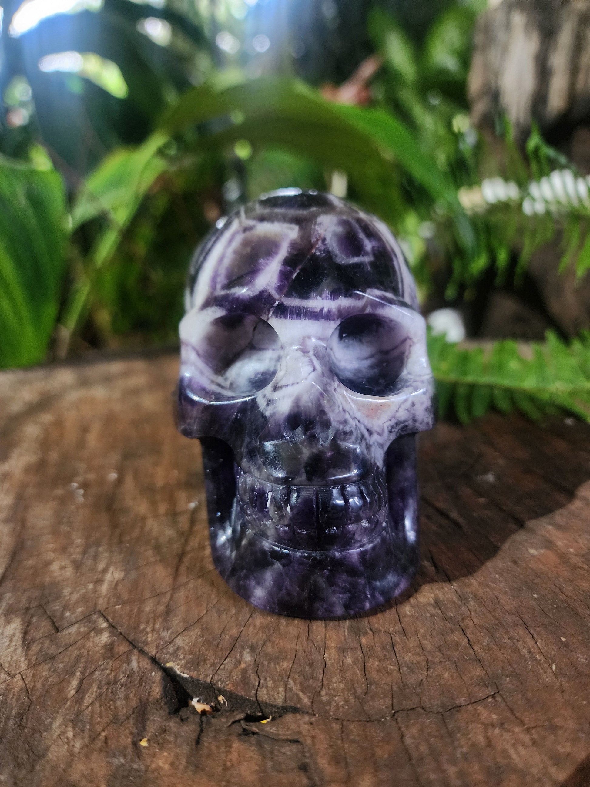 Carving Dream Amethyst Skull Carving