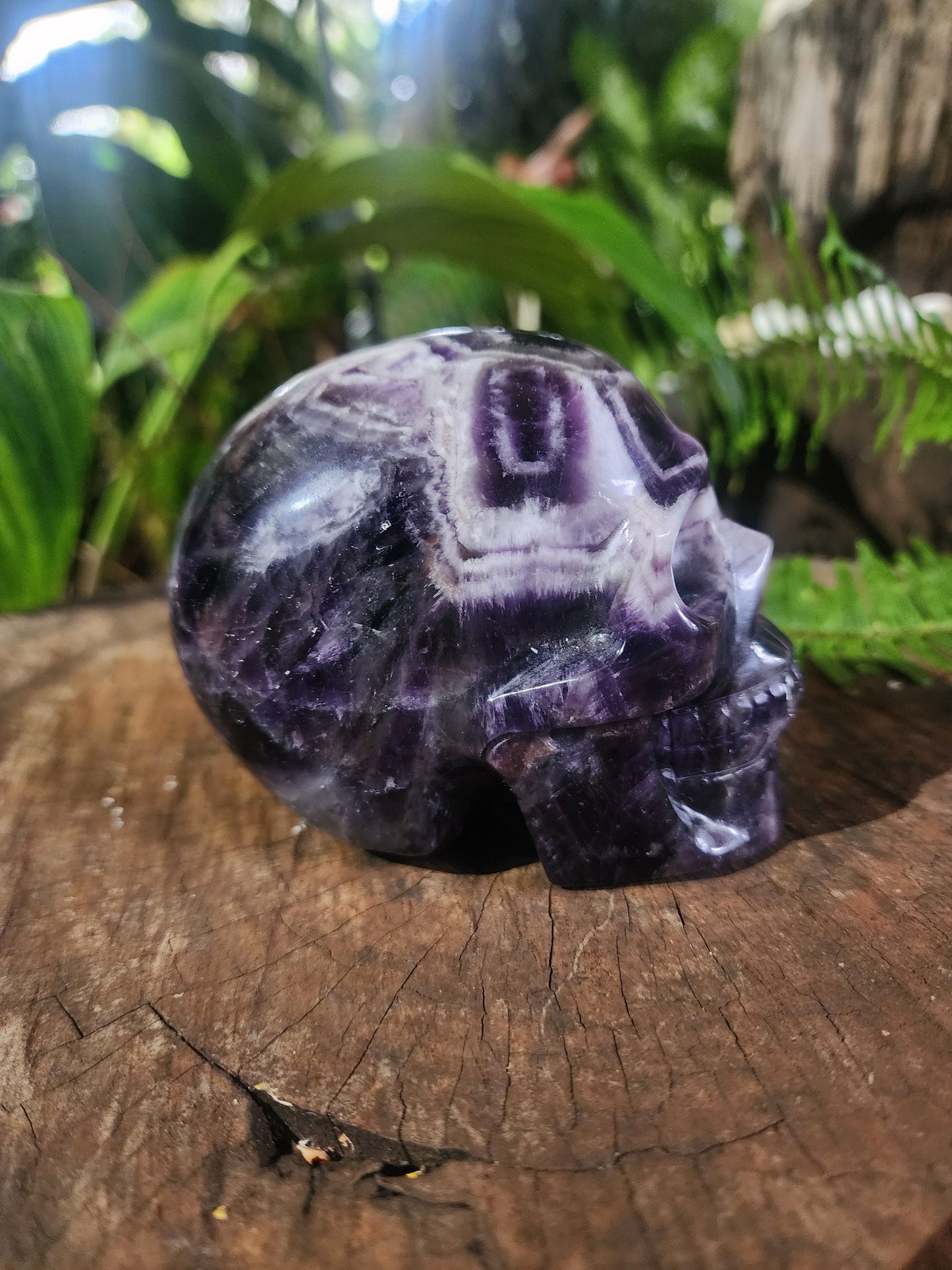 Carving Dream Amethyst Skull Carving