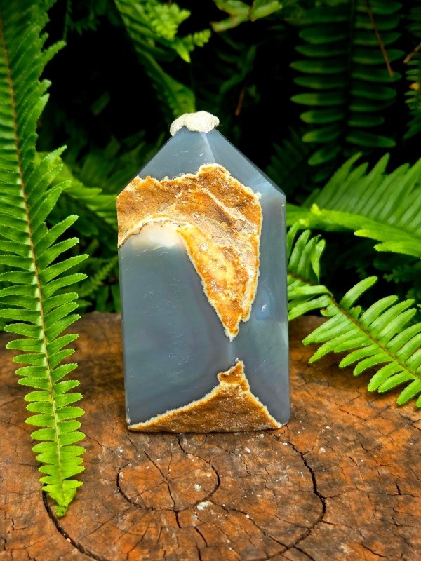 Druzy Agate Crystal Tower Point - Crystals Australia