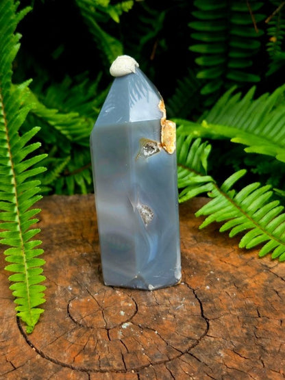 Druzy Agate Crystal Tower Point - Crystals Australia
