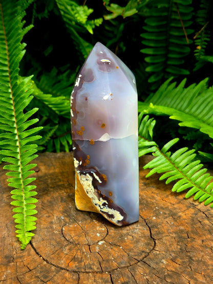 Crystals Druzy Agate Tower Point Large