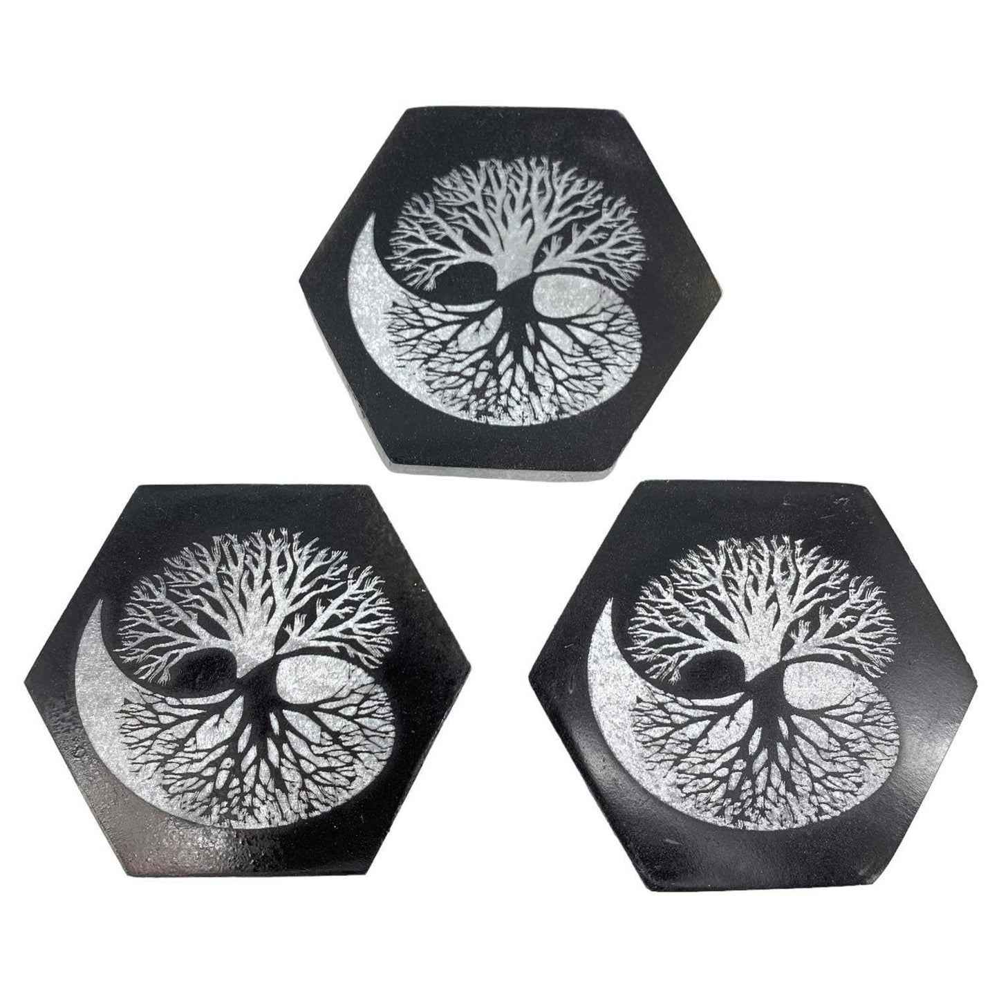Selenite Tree Of Life Plate: Option 1 -BUY 1