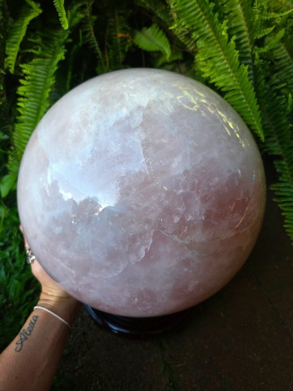 Extra Large Rose Quartz Crystal Sphere 23kg - Crystals Australia