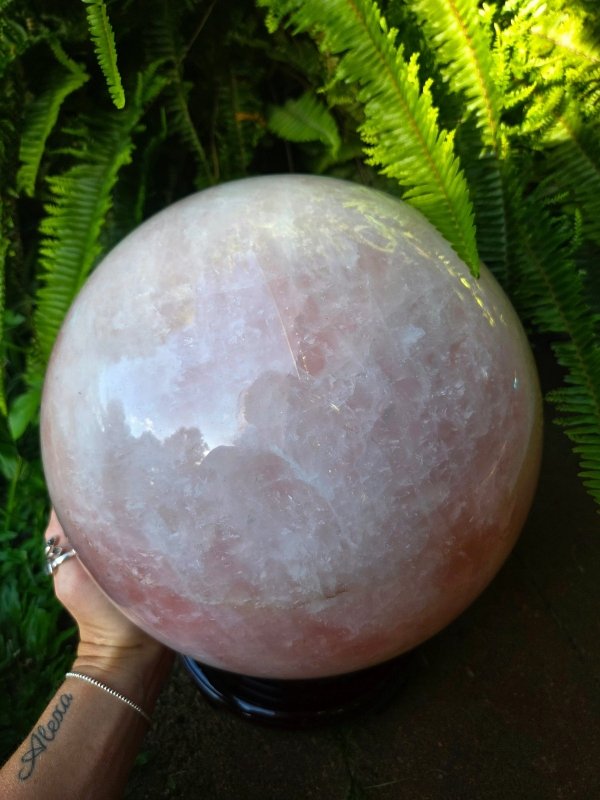 Extra Large Rose Quartz Crystal Sphere 23kg - Crystals Australia