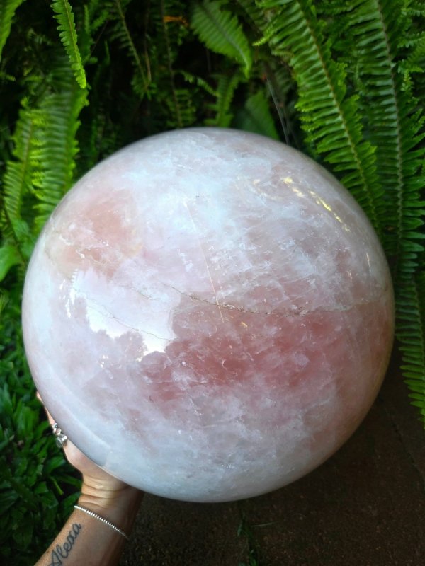Extra Large Rose Quartz Crystal Sphere 23kg - Crystals Australia