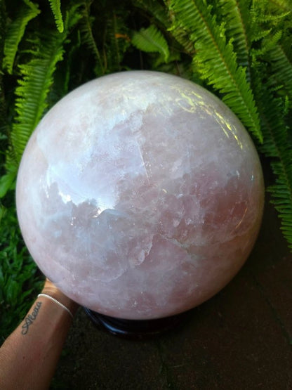 Extra Large Rose Quartz Crystal Sphere 23kg - Crystals Australia