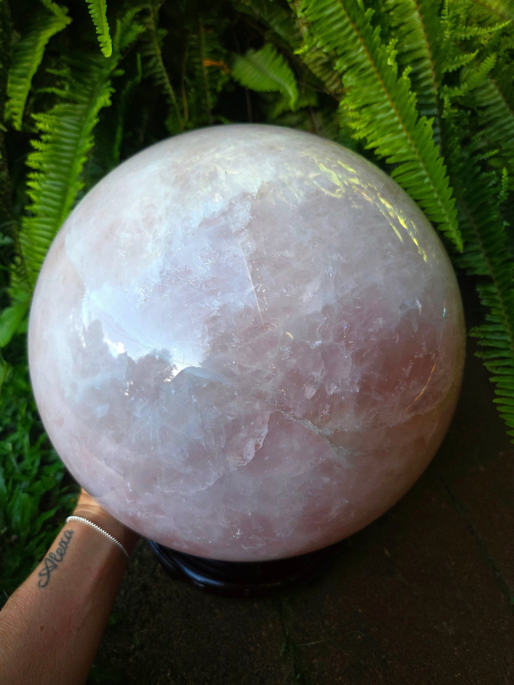Crystals Extra Large Rose Quartz Crystal Sphere 23kg