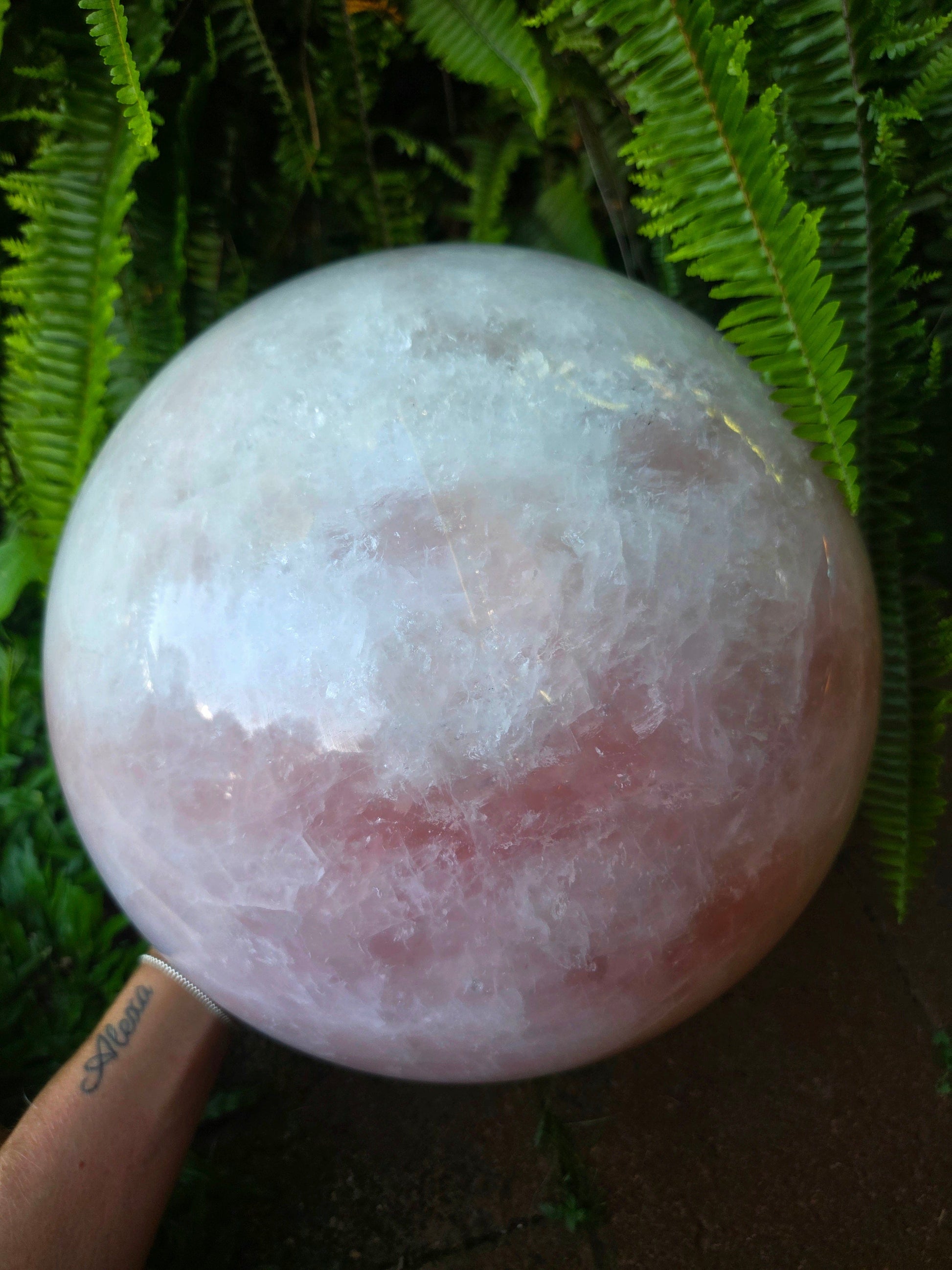 Crystals Extra Large Rose Quartz Crystal Sphere 23kg